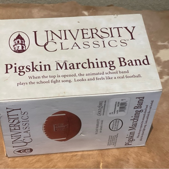 A&M university vintage football pigskin marching band music box - Picture 4 of 11